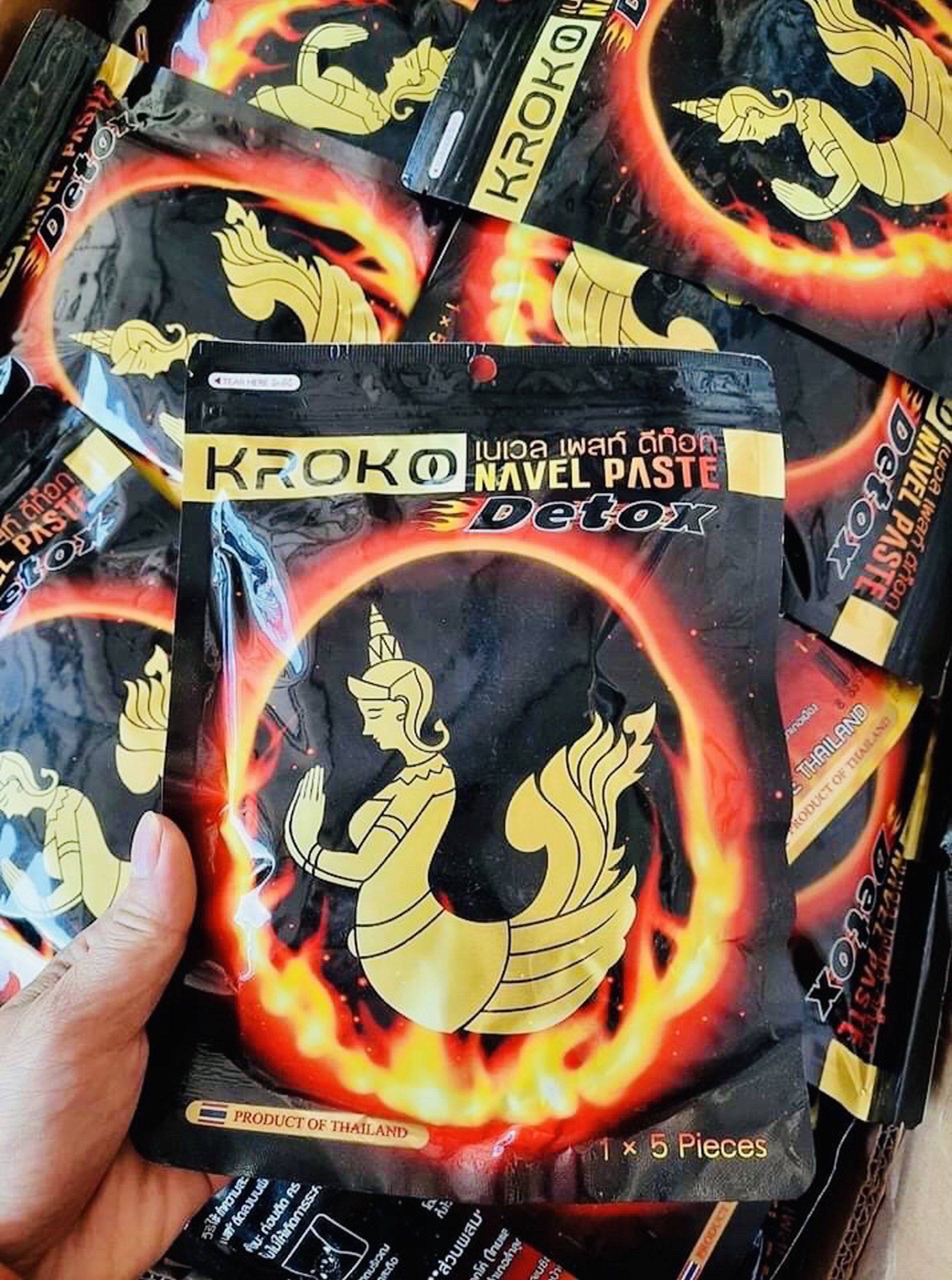 [HCM]Combo 5 Miếng Dán Tan Mỡ Bụng KROKO Thái Lan