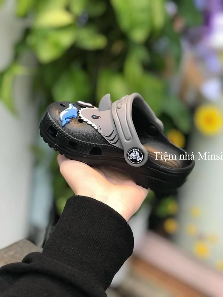 Dép Sục CROCS CÁ MẬP 3D Siêu Ngầu Cho Bé Trai