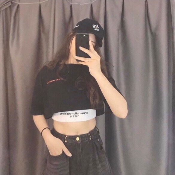Áo Thun Croptop GROUNDBREAKING 1974 (Set 2 áo CROPTOP & BRA)
