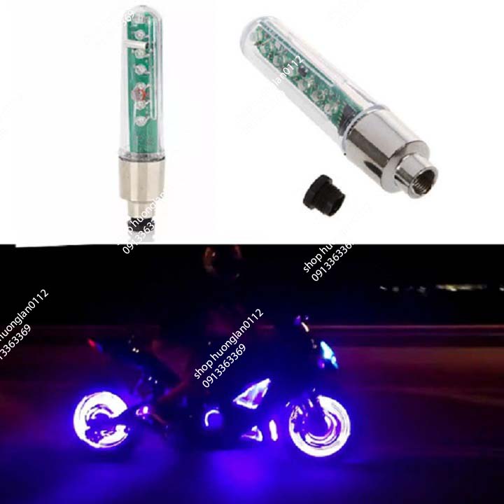 Đèn Led gắn van xe máy xe đạp oto giá 1 chiếc