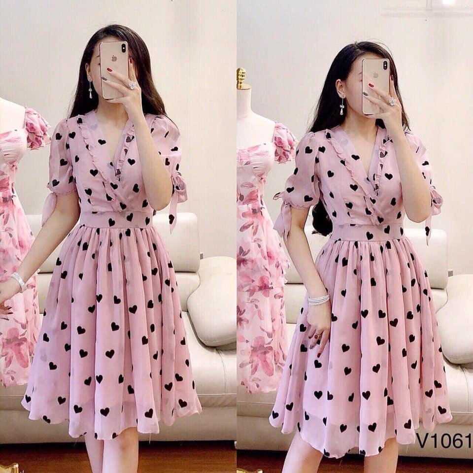 [HCM]Váy trái tim vải voan cực đẹp - HT