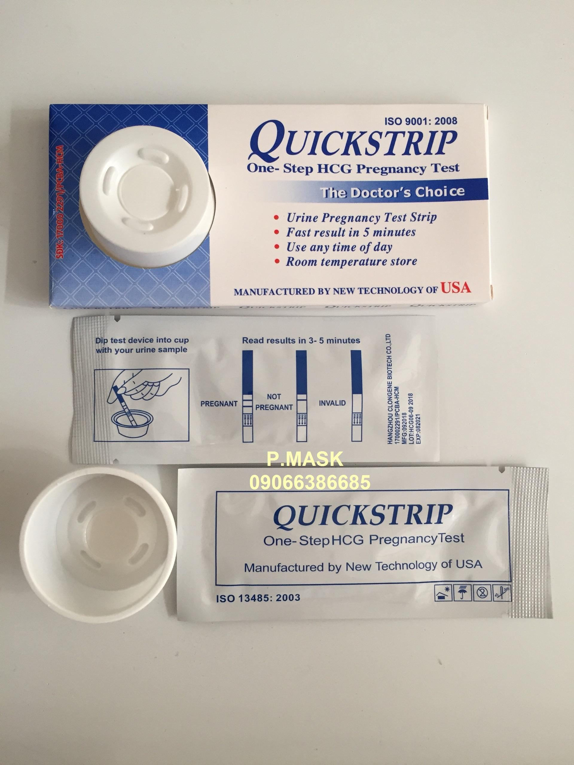 Combo 6 Que Thử Thai Quickstrip Phát Hiện Thai Sớm