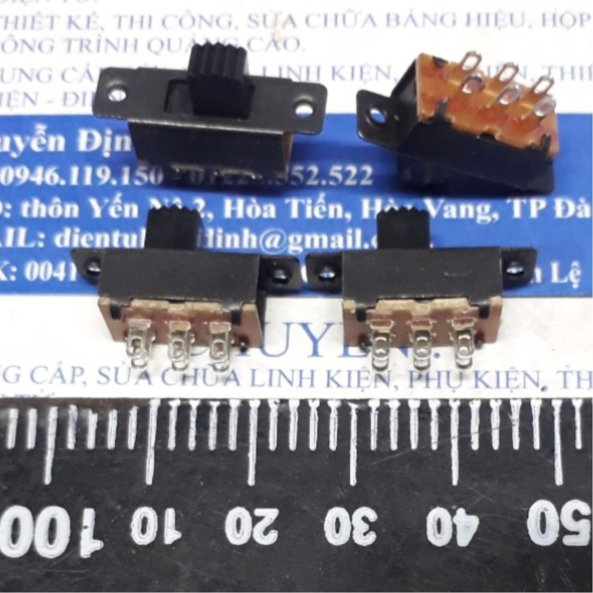 10 cái CÔNG TẮC GẠT TRƯỢT 6 CHÂN 2 / 3 TRẠNG THÁI 7.3*23MM SS23D25G5 SS22F25 kde4850