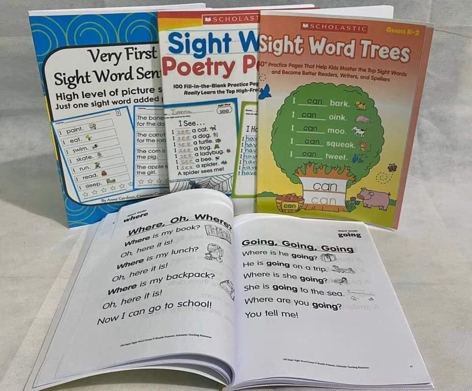 Đồ chơi cho bé học tiếng anh (Tặng kèm file nghe) Sight Word (4 cuốn)