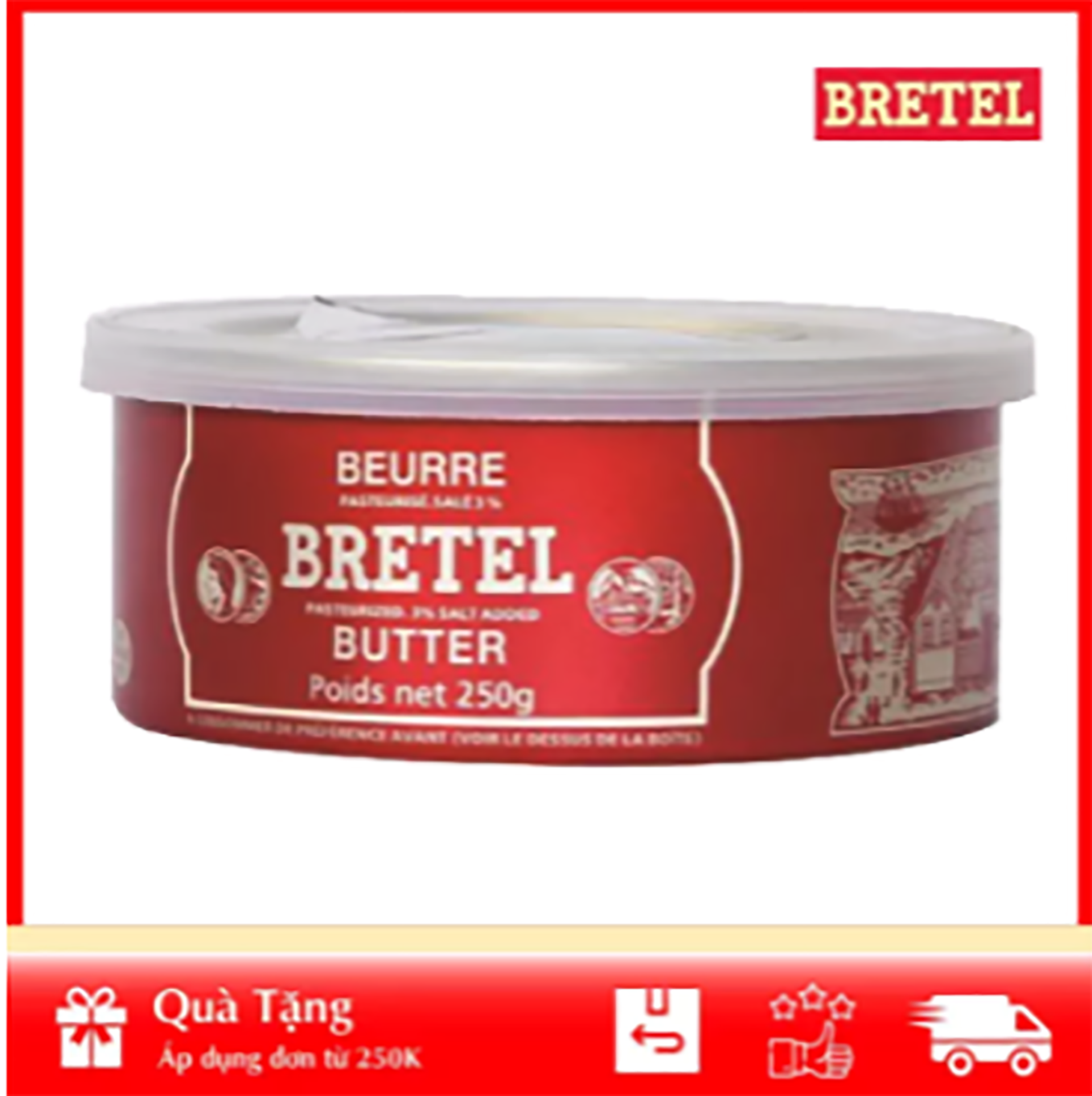 [HÀNG CÔNG TY NHẬP KHẨU] Bơ Bretel Nhập Khẩu Đồng Tiền Pháp