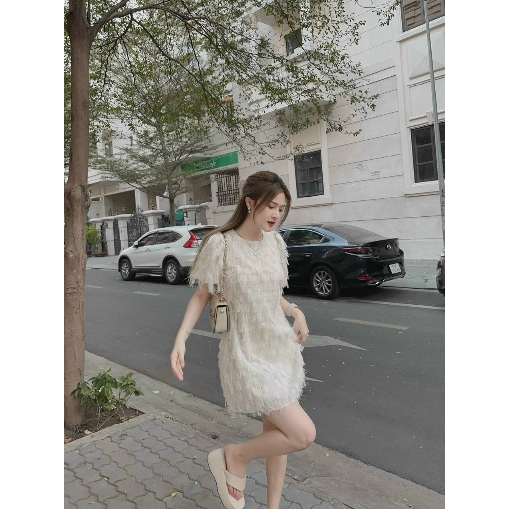 [Nala Dress] Đầm WAYO lông vũ dạ tiệc sang trọng