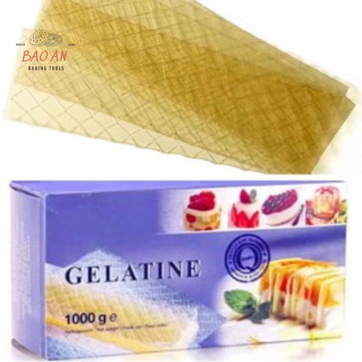 5 lá Gelatin EWALD Đức