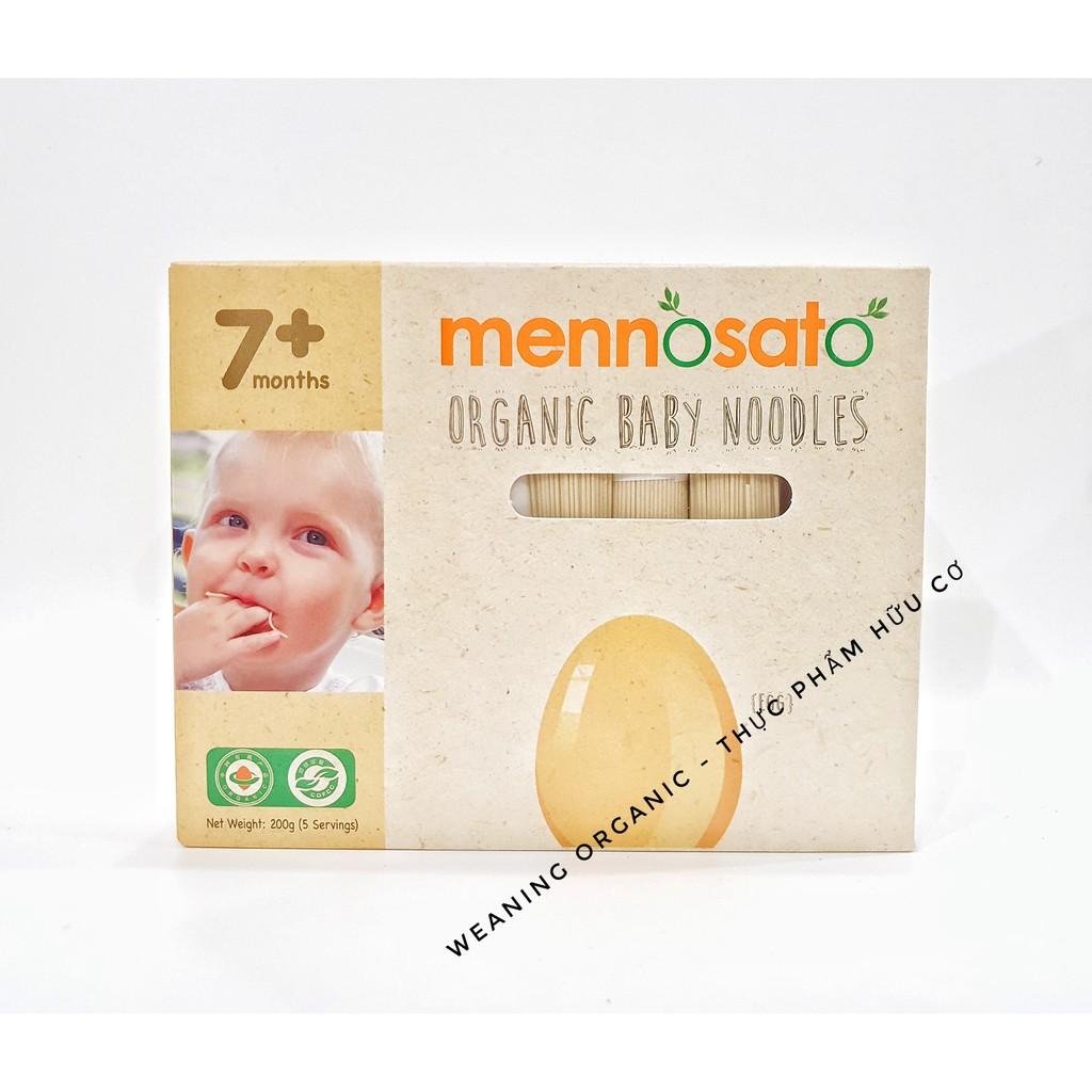 [HCM FREESHIP] Mì Ăn Dặm Hữu Cơ Cho Bé Mennosato Từ 7 Tháng Tuổi