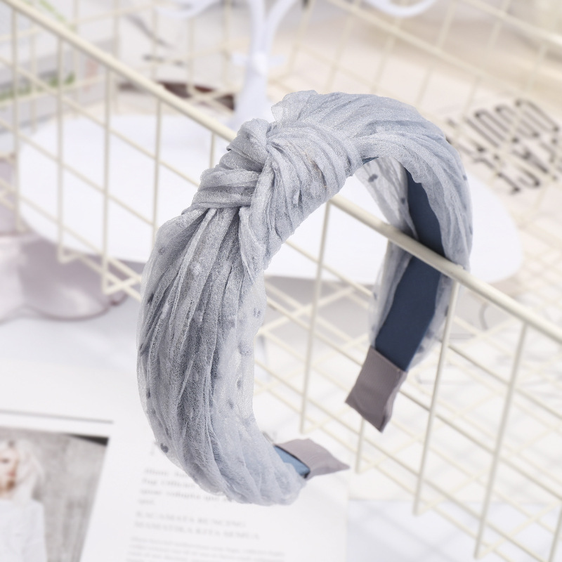 cài tóc ren lưới lụa sợi headband hàn quốc - ct168