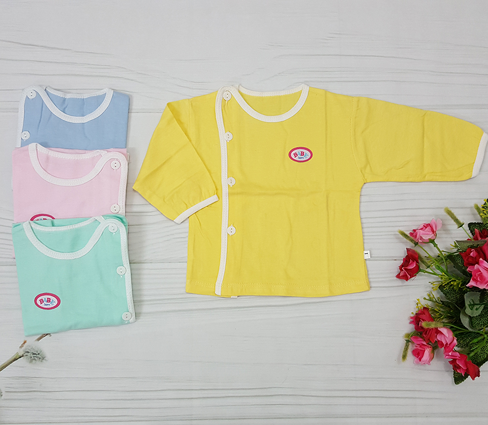 [bán lẻ chiếc] Áo sơ sinh dài tay baby born