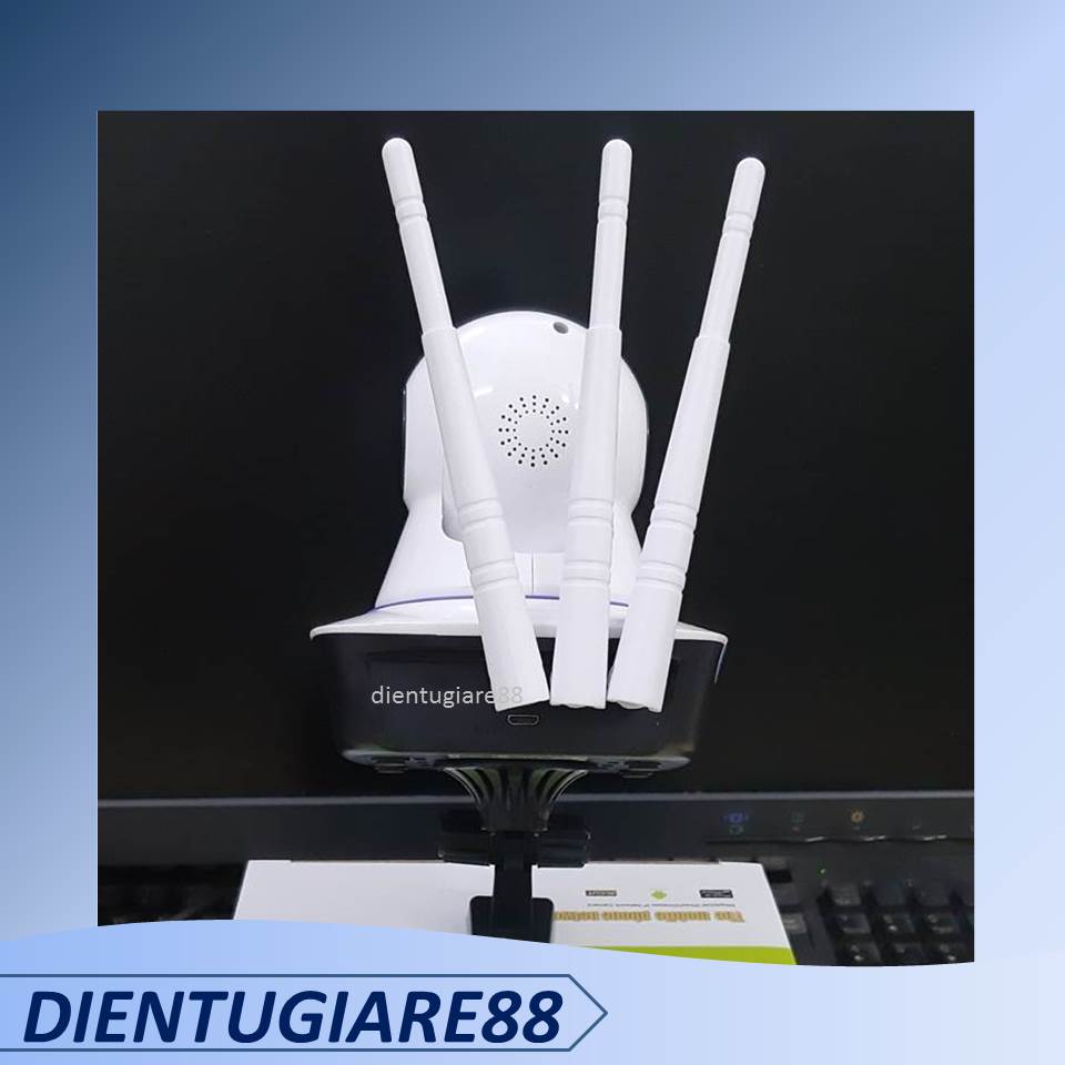 Camera IP Wifi không dây YOOSEE trong nhà 3 râu , hỗ trợ hồng ngoại xem ban đêm , đàm thoại 2 chiều , không cổng Lan , bảo hành 1 năm