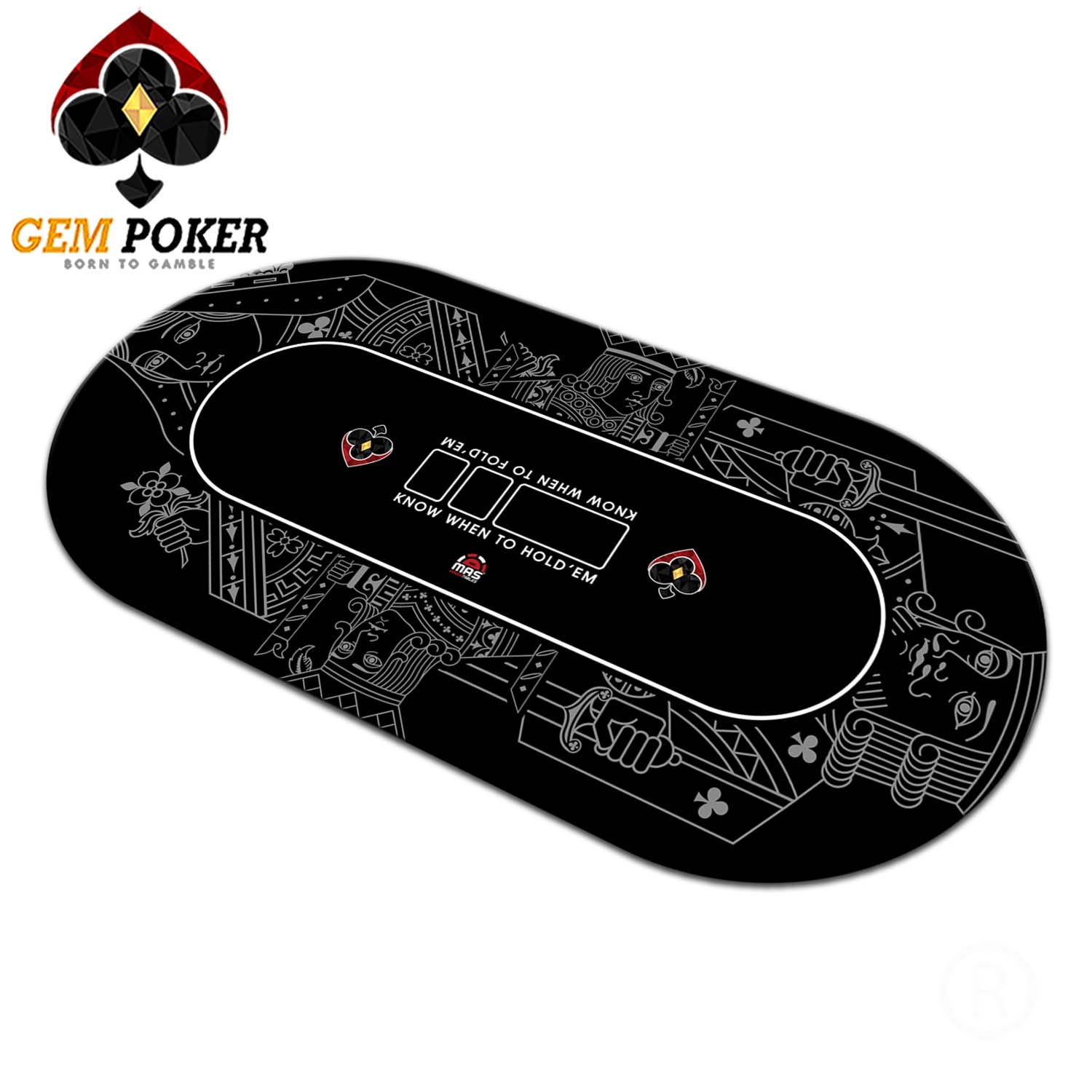 THẢM POKER TEXAS GEM ROYAL 180x90CM