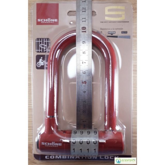 Ổ KHÓA SỐ DẠ QUANG CÀNG DÀI SCHONE SC-802 ( ĐỎ )