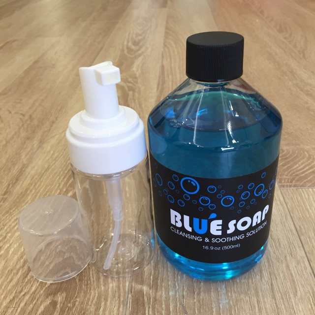 Dung dịch Blue Soap 500ml Tạo Bọt Lau Mực Xăm