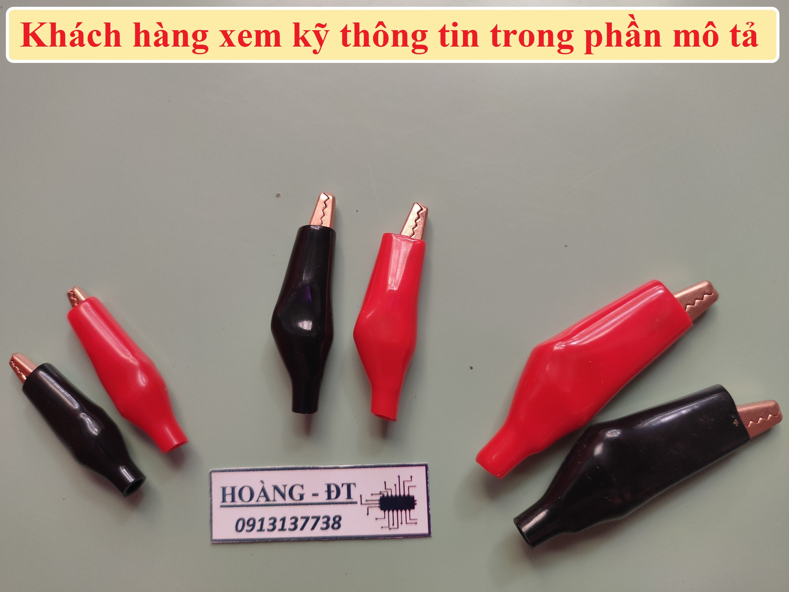 [Đồng] Kẹp cá sấu đồng