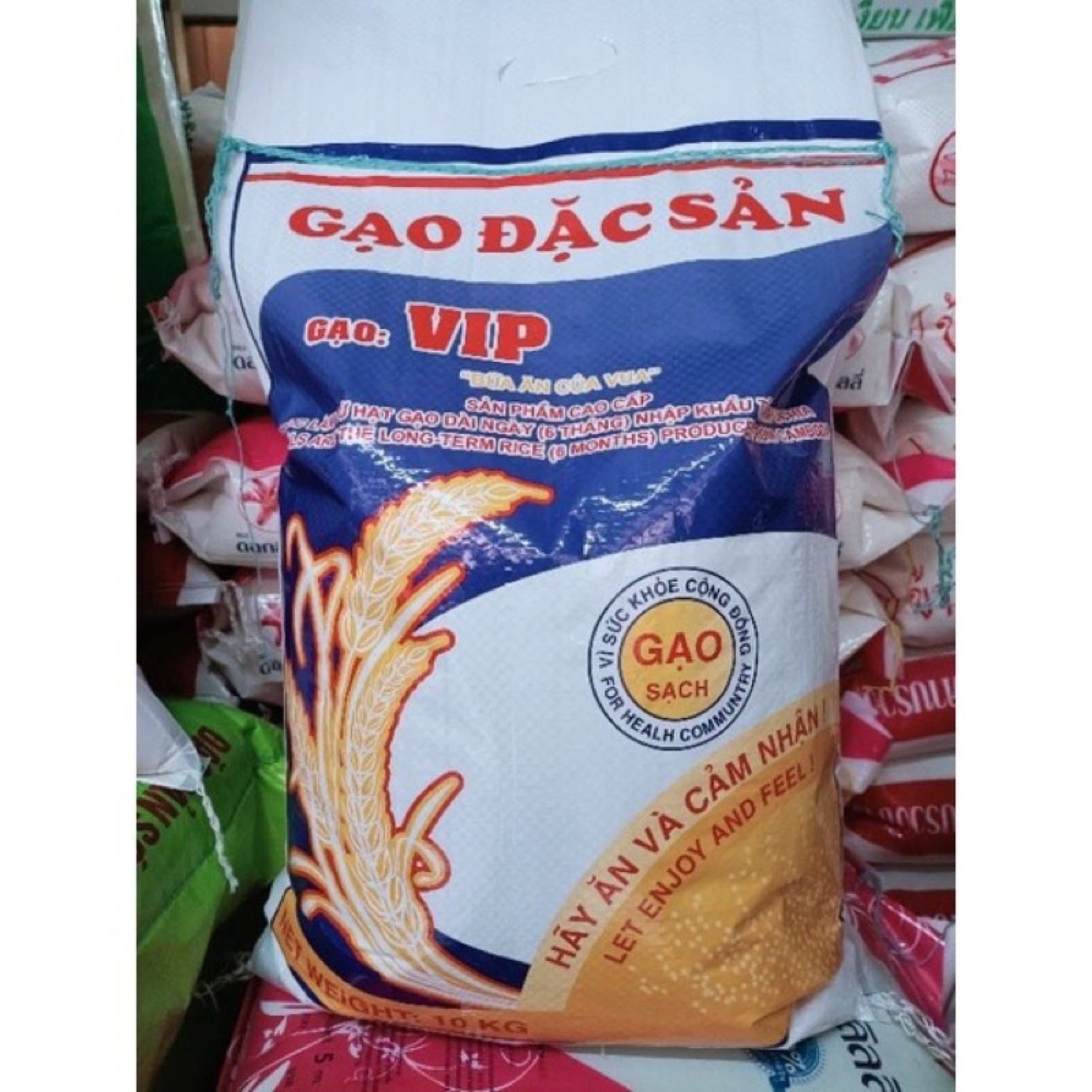 Gạo vip campuchia 10kg dẻo vừa mềm cơm