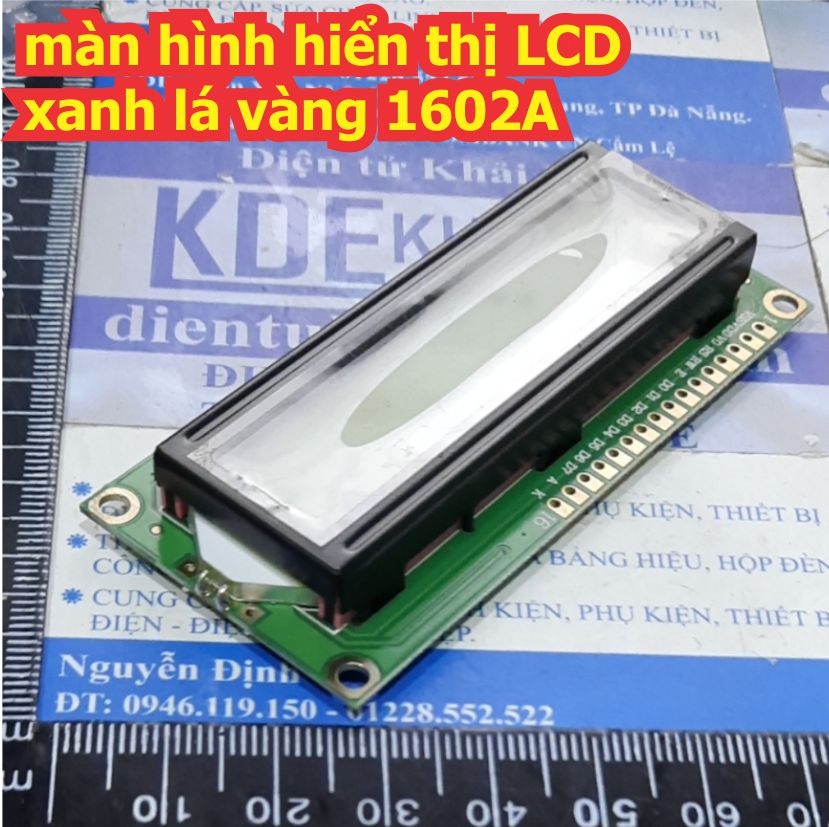 Màn hình hiển thị lcd 1602a 1602 xanh lá vàng 5v kde1924