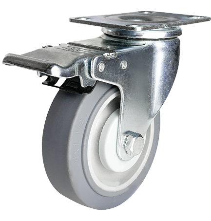 Bánh xe cao su tải trọng 100, 150 kg [75mm (7,5cm)-100mm (10cm)]