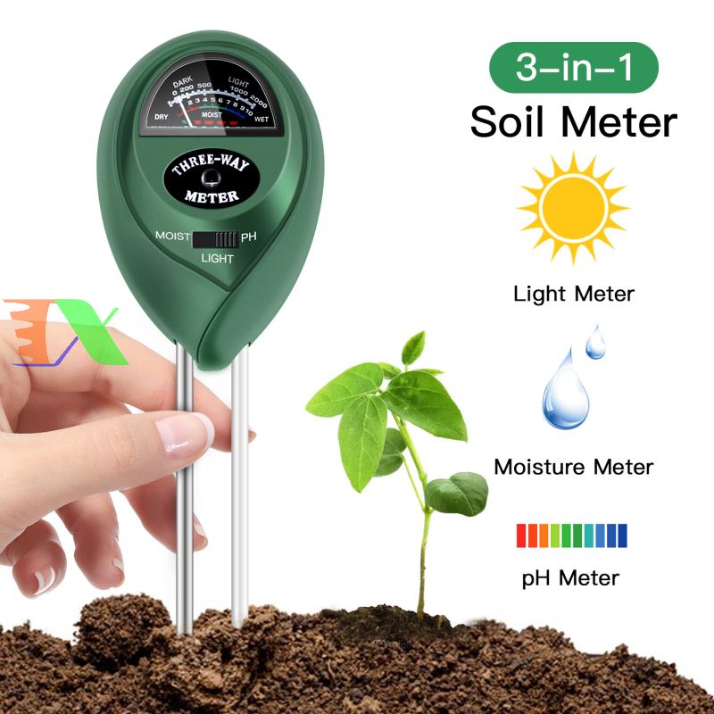 Dụng cụ đo độ PH đất, Que thử PH, Độ ẩm, Ánh sáng, Nhiệt độ