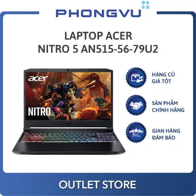 Laptop Acer Nitro 5 AN515-56-79U2 (NH.QBZSV.001) (i7-11370H) (Đen) - Laptop cũ