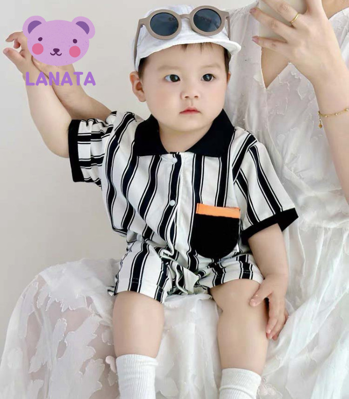 Body Yếm cho bé chất Vải thun lạnh Mềm Mịn mẫu quần áo sơ sinh Bé Gái Bé Trai siêu dễ thương từ 0 đến 12 tháng