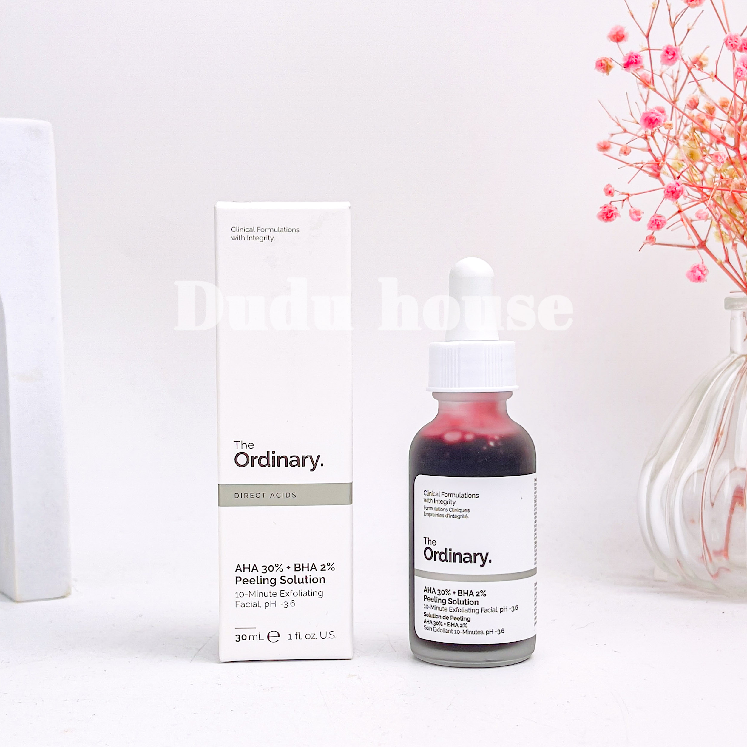 Tẩy da chết Peel da AHA 30% + BHA 2% Peeling Solution The Ordinary 30ml Duduhouse