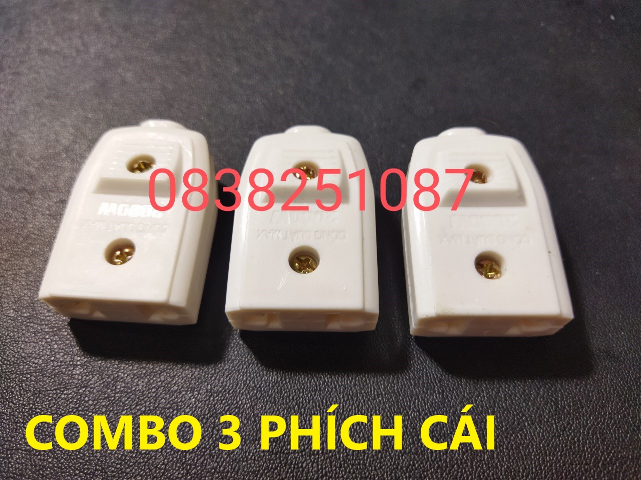 [HCM]Phích cắm điện ÂM phích CÁI 2000W ( bộ 03 sản phẩm )