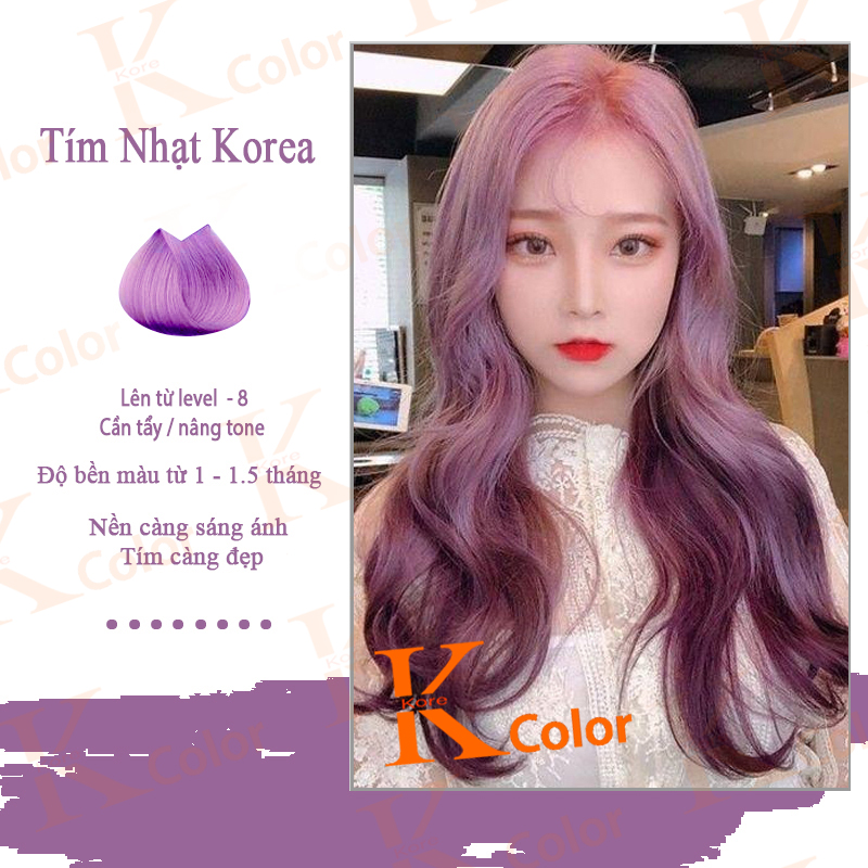 Thuốc nhuộm tóc LIGHT LAVENDER - TÍM LAVENDER NHẠT Kcolor