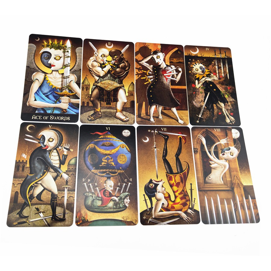Bộ bài deviant moon tarot H25 deck borderless edition cards