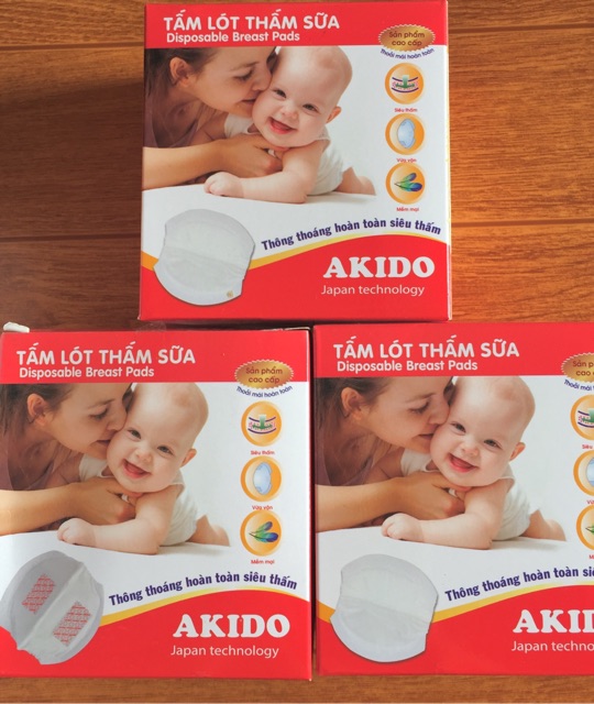 Hộp 24 miếng lót thấm sữa Akido