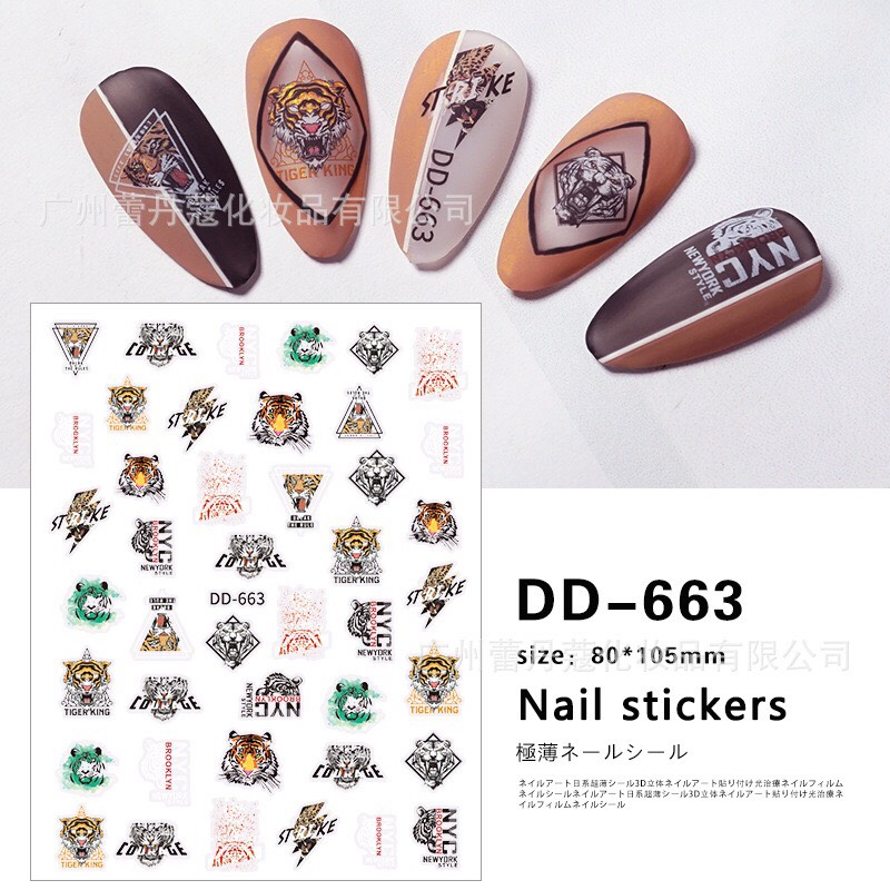 STICKER DÁN MÓNG HỔ BÁO