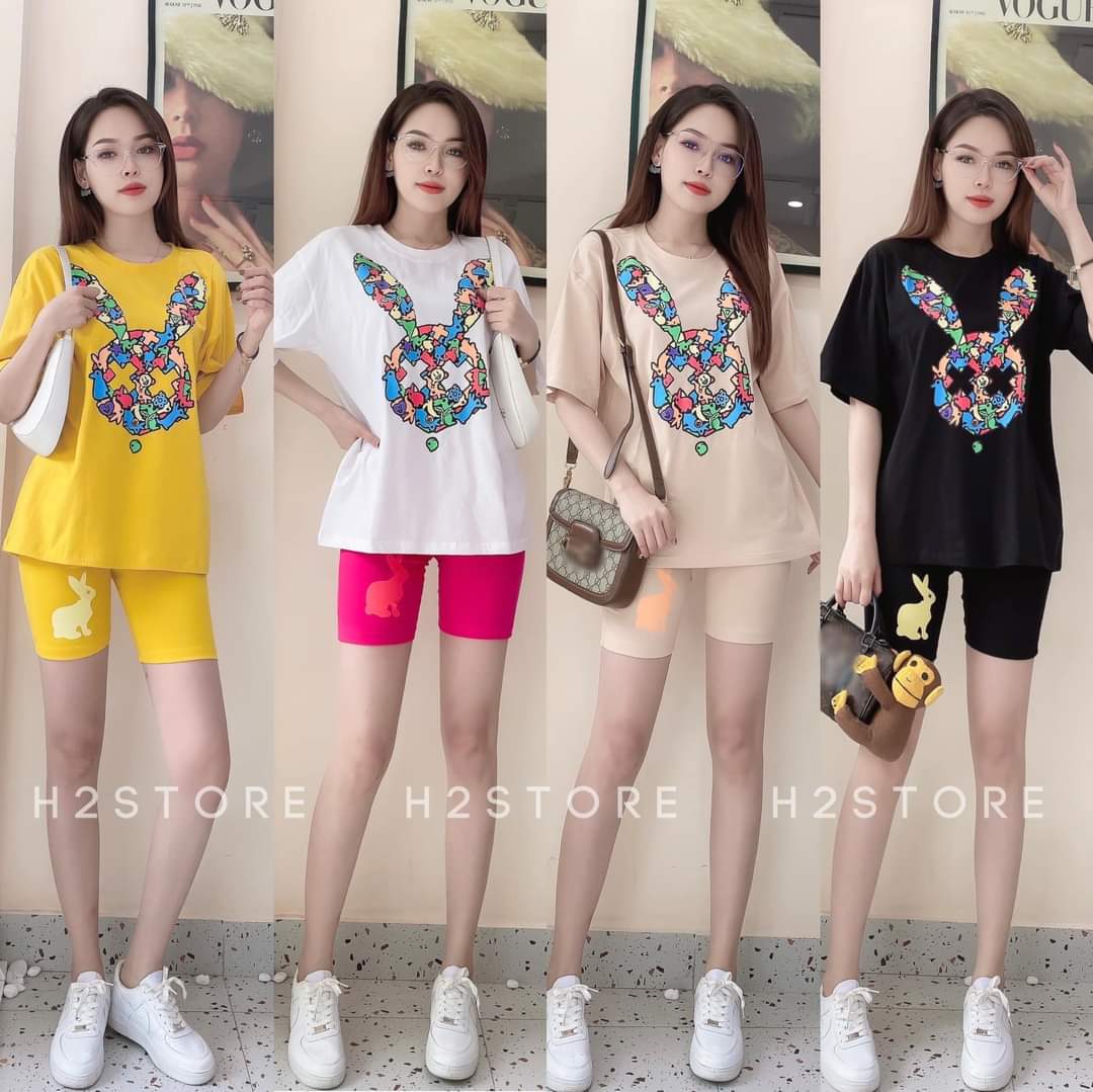 [Ảnh thật] SET NGỐ COTTON THỎ HOT TREND