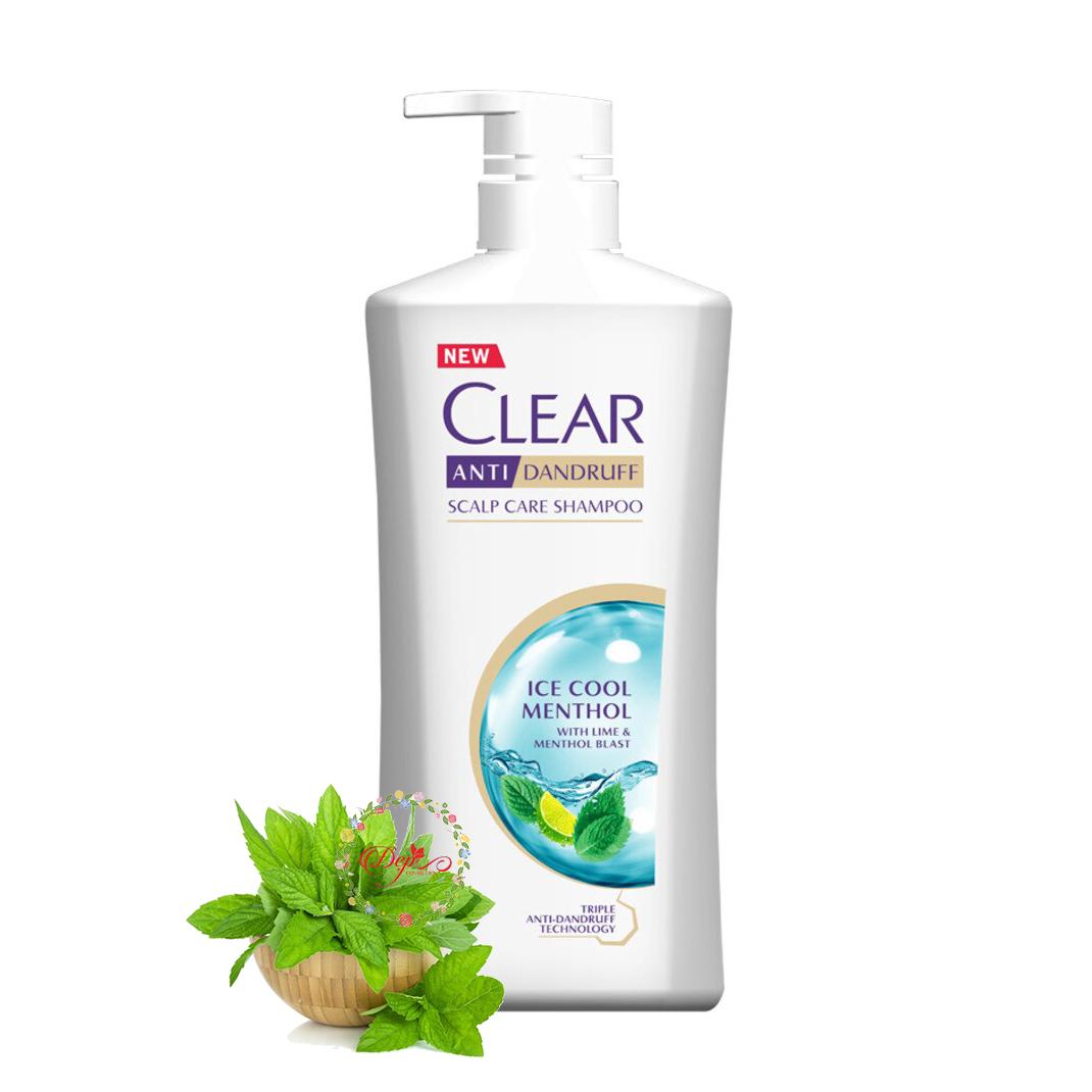 Dầu Gội Clear Bạc Hà Thái Lan 480ml mát lạnh sạch gàu