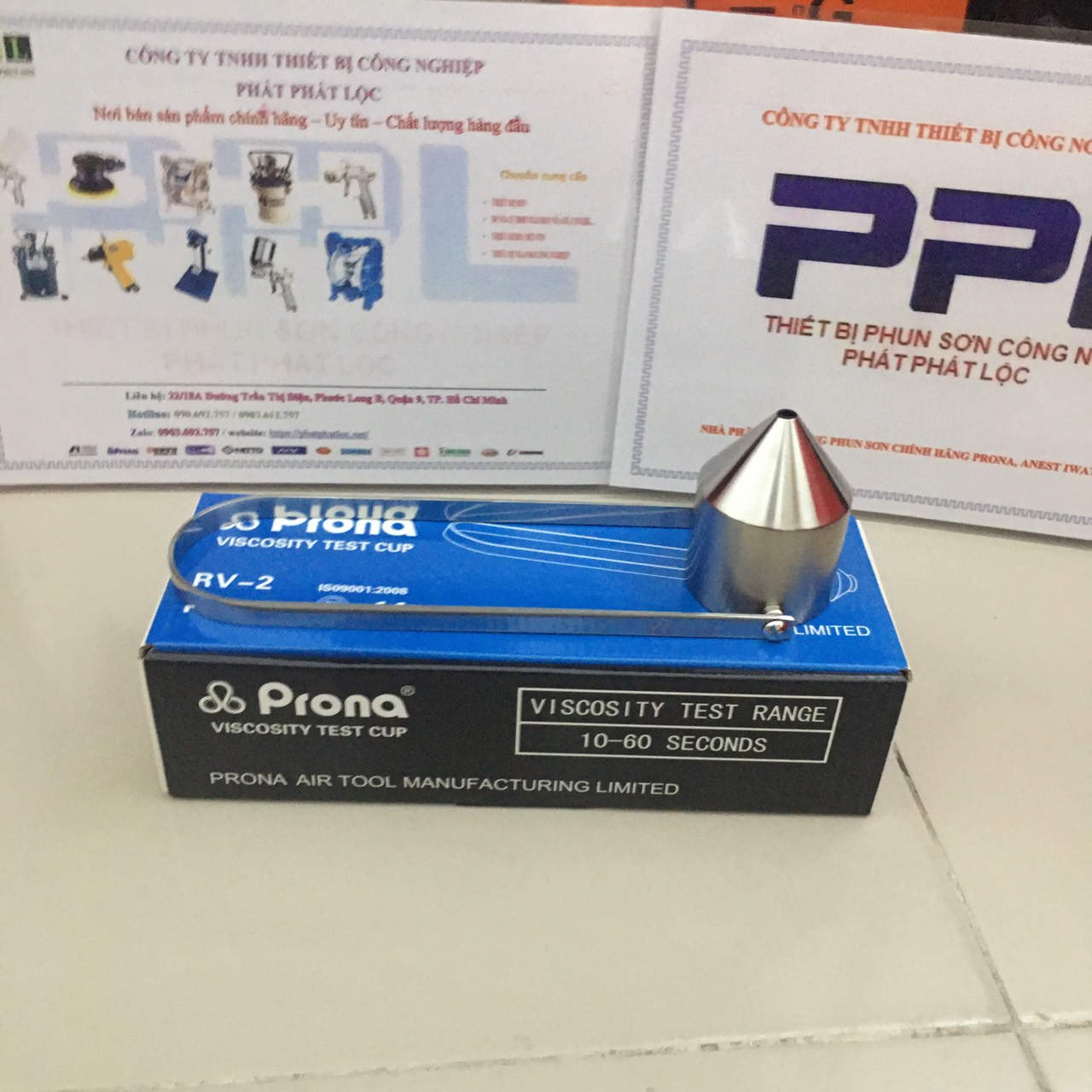 [HCM] [HÌNH THẬT] Cốc đo độ nhớt PRONA RV-4
