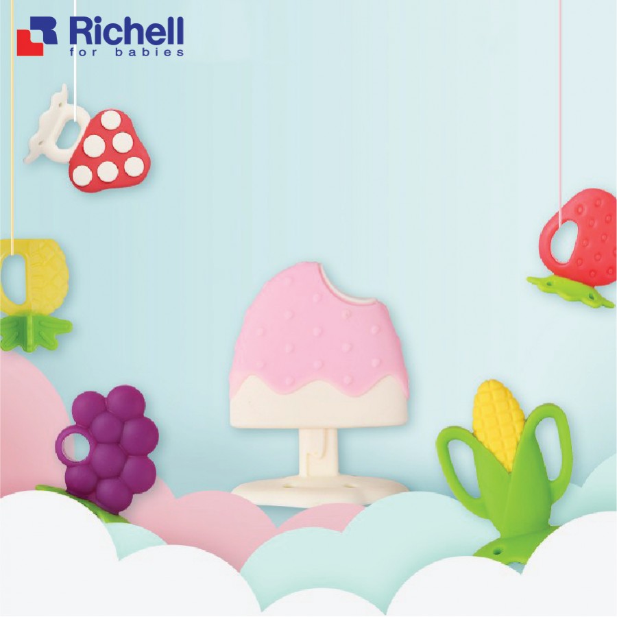 Gặm nướu Silicon Richell cho bé từ 3 tháng