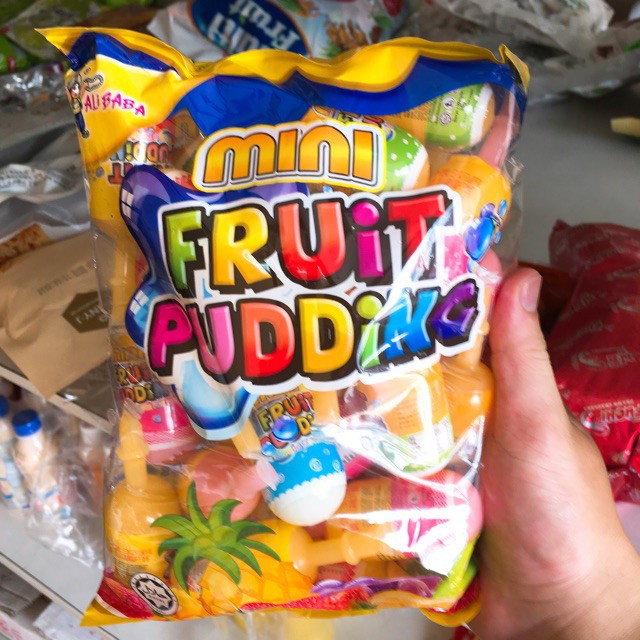 [Date 12.2021]Thạch Hút Minion Fruit Pudding Malaysia 840g