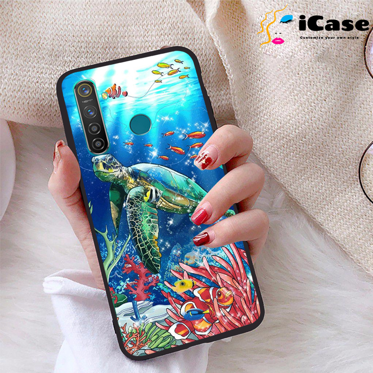 Ốp lưng Realme 5 Pro viền dẻo TPU BST Sea