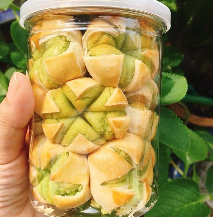 Bánh dừa sầu riêng - Đậu xanh lá dứa