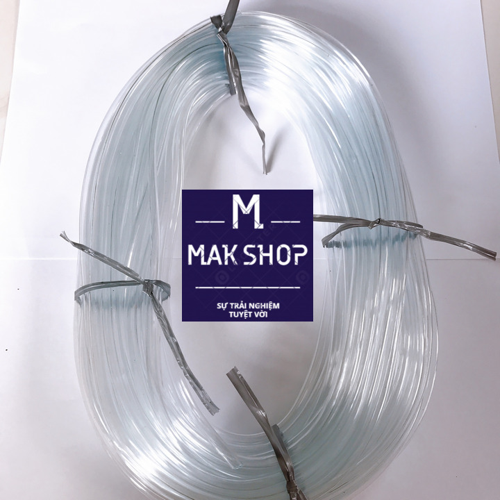 3m dây, ống oxy 4ly(Lổ 4ly) Trắng, Đen lựa chọn, cho hồ cá cảnh, hồ thủy sinh