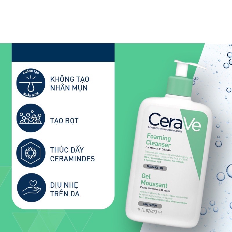 Sữa rửa mặt CeraVe dành cho mọi loại da 236ml/473ml