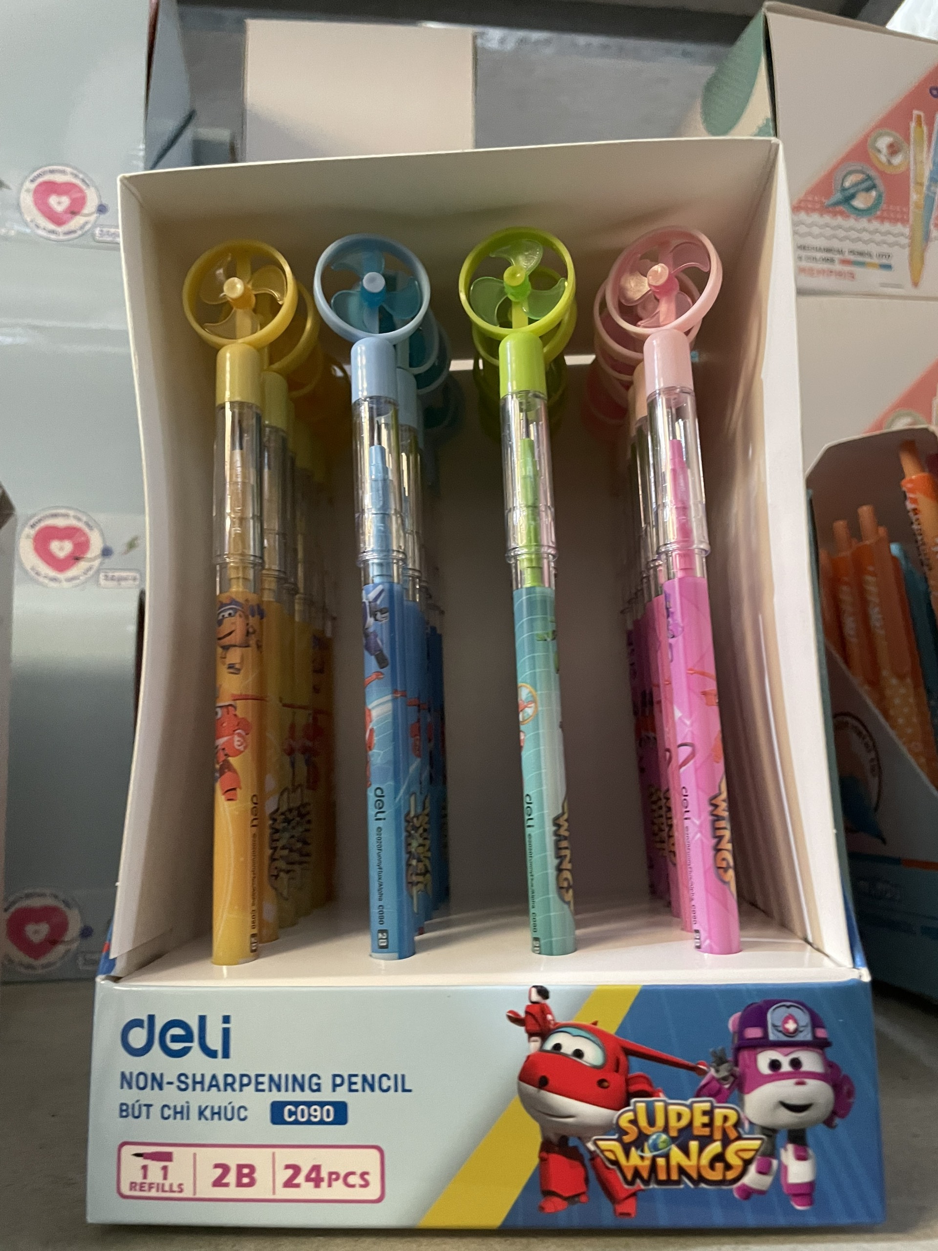 Combo 5 Cây Bút chì khúc 2B Deli Super Wings – C090