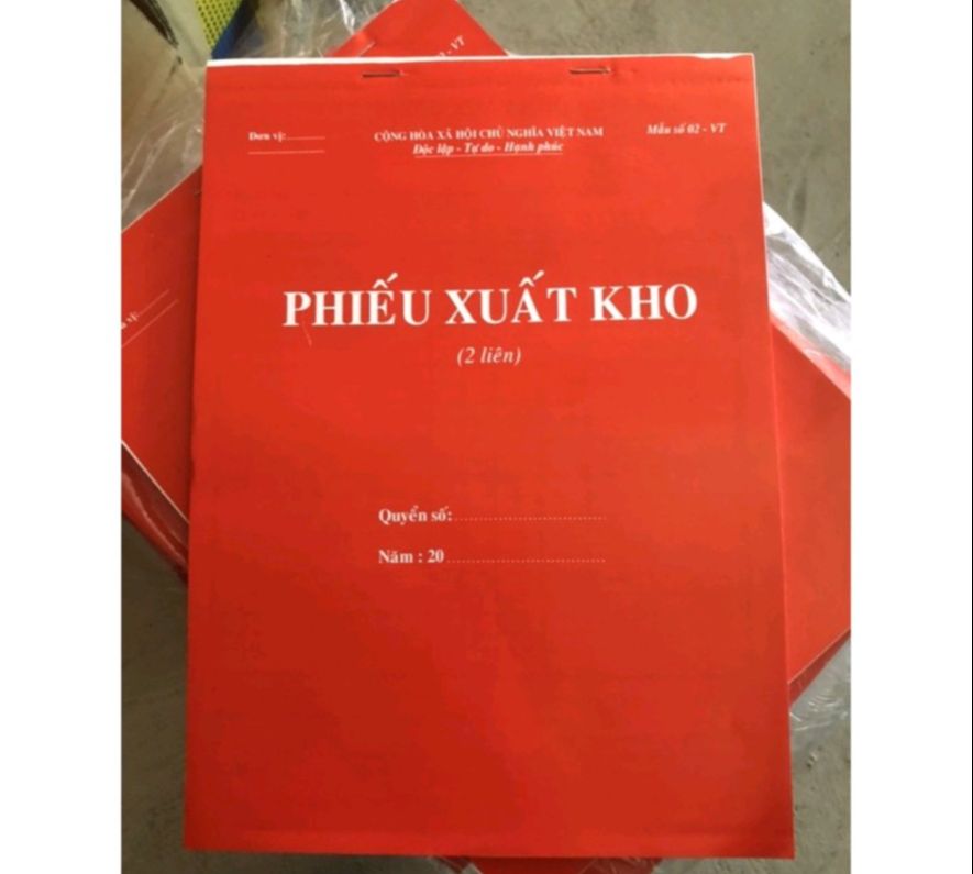 Phiếu xuất kho/ Nhập kho A4-2 liên 60 tờ(mua 10 quyển tặng 1 quyển)
