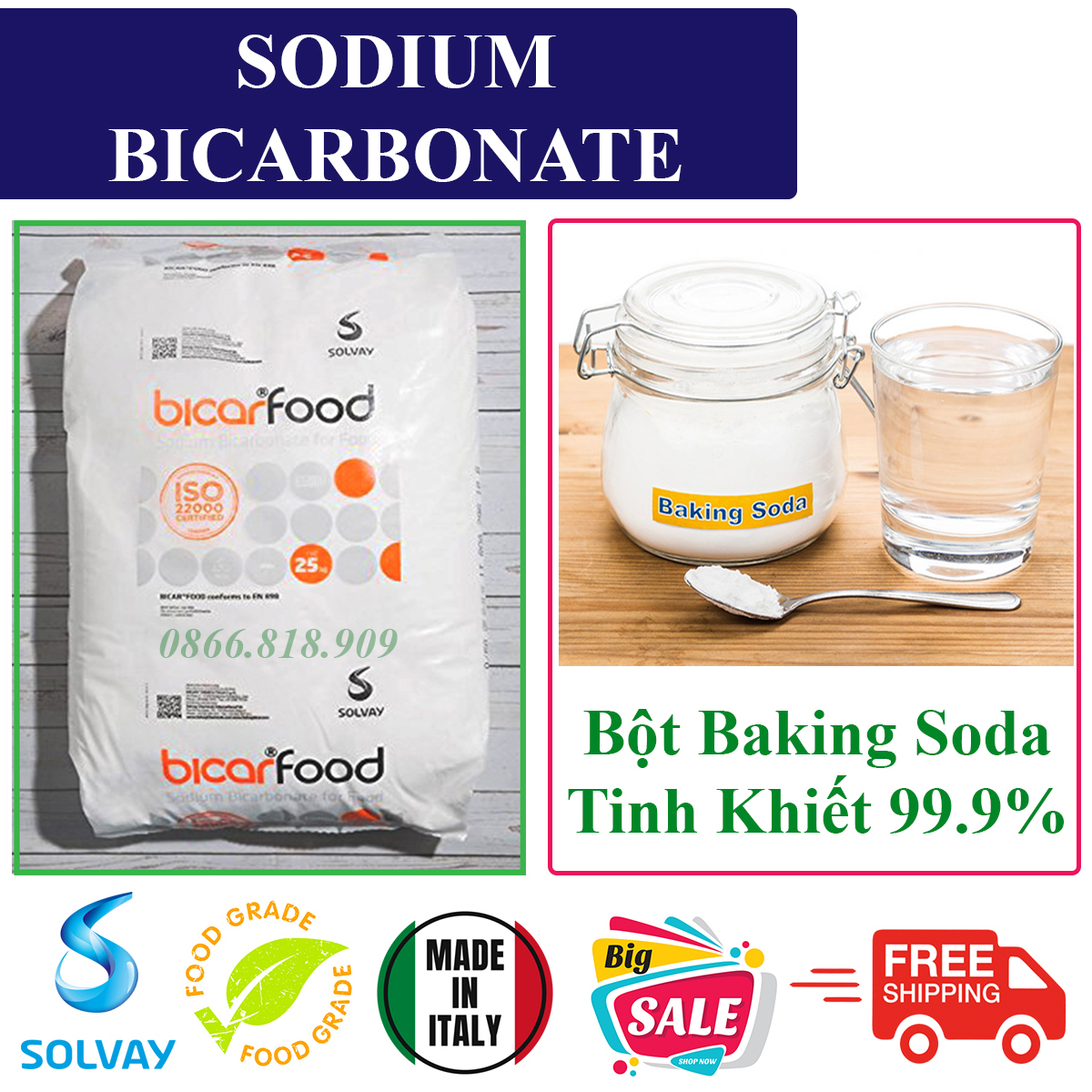 Baking soda powder-Italy imported nahco3 baking powder-sodium bicarbonate