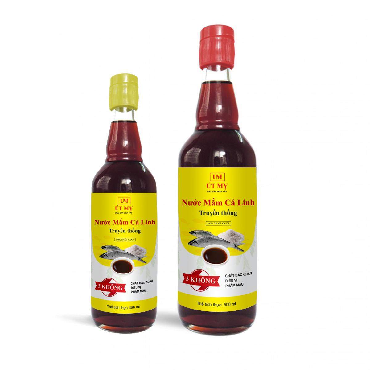 Nước mắm cá linh 350ml Út Mỵ
