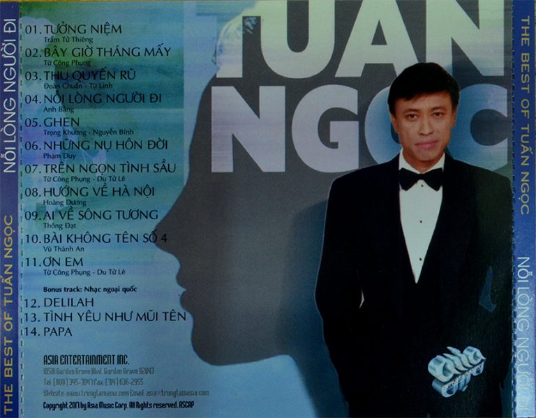 Bộ 6 đĩa cd nhạc Tuấn Ngọc 2