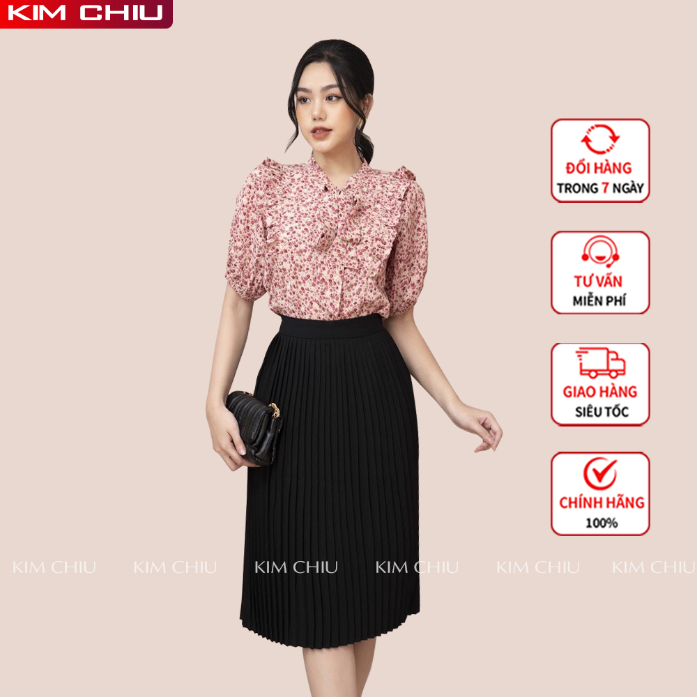 Chân váy xếp ly Chicland màu hồng size S  Shopee Việt Nam