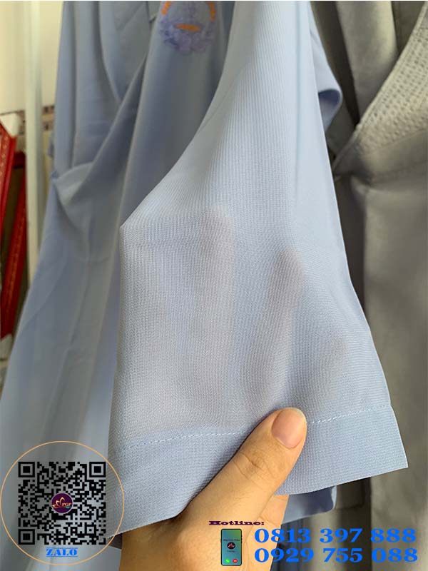 Áo Tràng Silk Phật Tử (vải siêu mát)