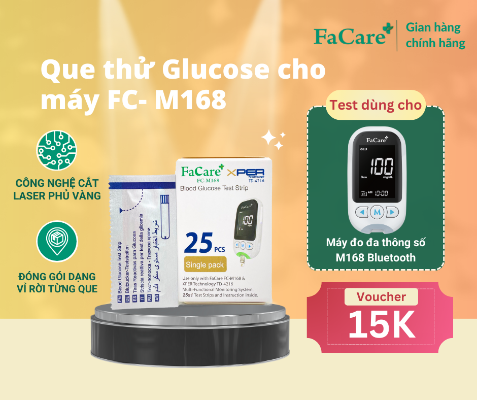 Que thử đường huyết Glucose dành cho máy đo Facare 5 trong 1 FC-M168 (TD-4216)