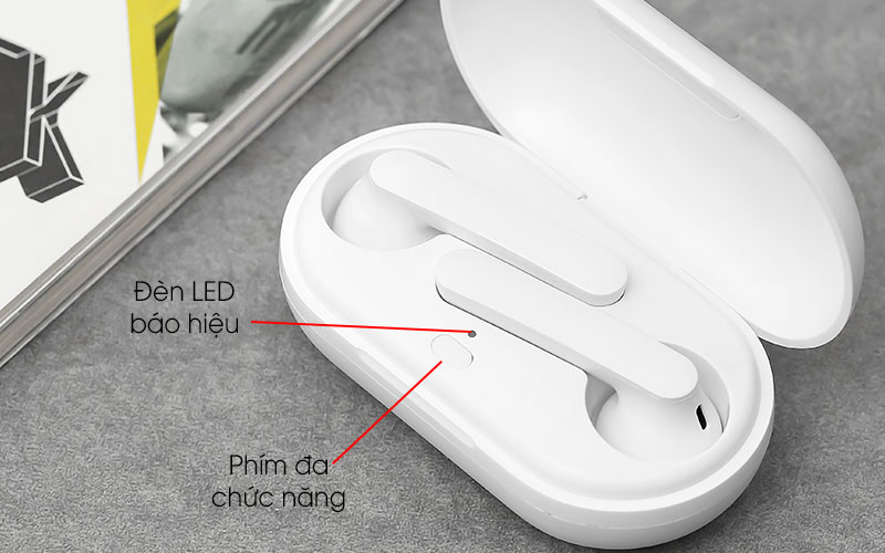 Tai nghe Bluetooth True Wireless Mozard DT19 Trắng