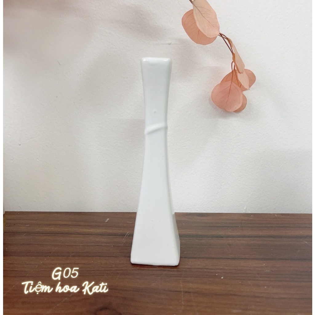 BÌNH GỐM - lọ hoa MINI - decor - gốm sứ bát tràng- hoa khô